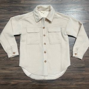 LA HEARTS LIGHT BEIGE SHACKET XS/S
